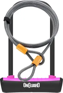 OnGuard Neon U-Lock Bicycle Lock 10x1200 mm Pink