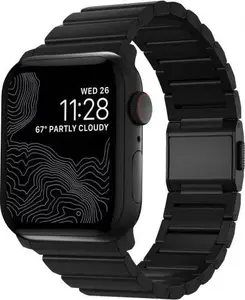 Nomad Titanium V2 pulksteņa siksniņa 45mm / 44mm Apple Watch - Melna