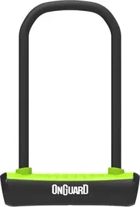 OnGuard Neon 8152GR U-Lock Bicycle Lock with Mounting Bracket and 2 Keys, Green
