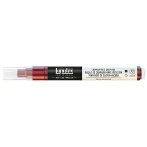 Liquitex krāsu marķieris, sarkans, smalks uzgalis