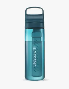 LifeStraw Go Series filtrējoša ūdens pudele 650 ml zila caurspīdīga