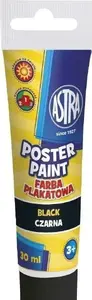 Astra Farby plakatowe tuba 30ml - czarne