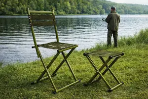 DWM L18G Folding Camping Stool Set, 2 Pieces
