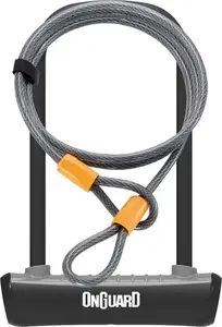Велосипедный замок OnGuard Neon U-Lock 10x1200 мм черный