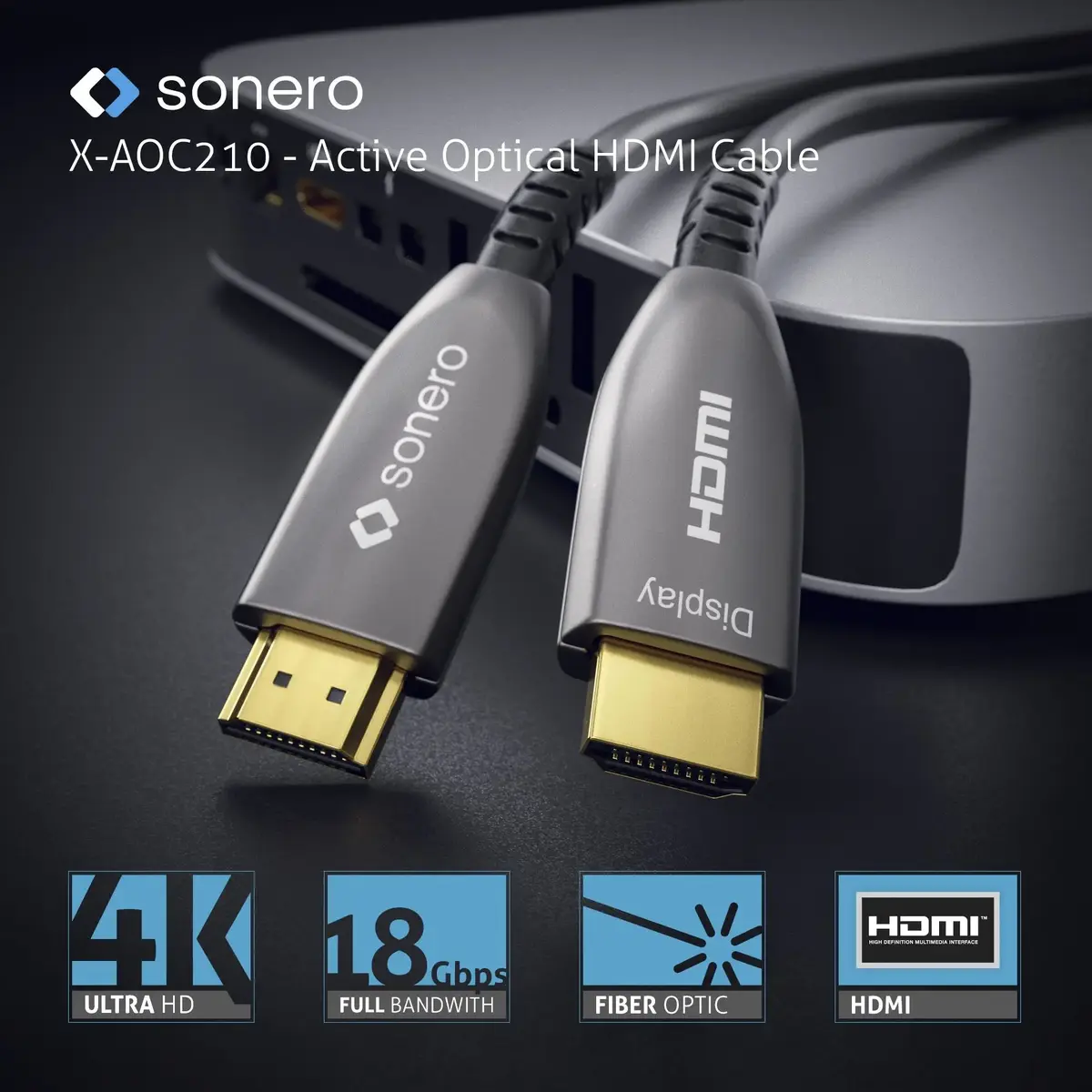 sonero X-AOC210-100 HDMI 2.0b Cable 10 m Photo 4