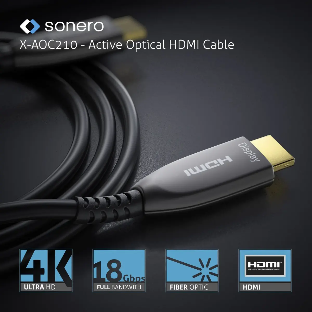 sonero X-AOC210-100 HDMI 2.0b Cable 10 m Photo 5
