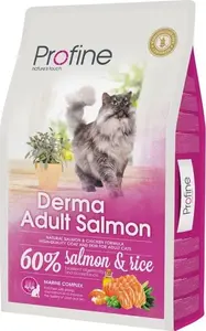 Sausā barība kaķiem PROFINE Cat Derma Adult ar lasi 10 kg