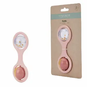 Little Dutch Ball Rattle Pink for baby girls starting from birth