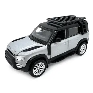 Jamara Land Rover Defender 1:43 2in1 Metal Play Vehicle Silver