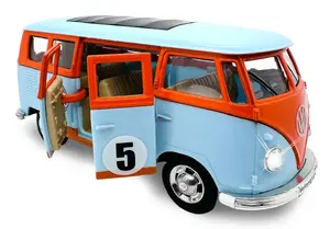 Игрушечная машинка Jamara Volkswagen T1, сине-оранжевая, от 3 лет