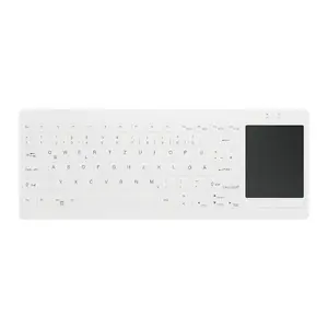 Contour Active Key medicīniskā tastatūra ar skārienpaliktni, mini, vadu USB, QWERTZ, balta