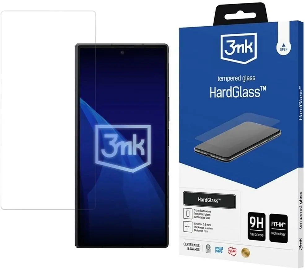3MK HardGlass rūdītā stikla ekrāna aizsargs