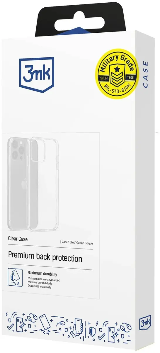 3MK Clear Case aizsargvāciņš Motorola Edge