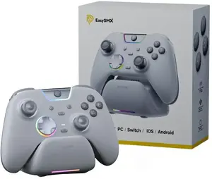 Pad EasySMX EasySMX X05Pro Pad bezprzewodowy PC/Switch/iOS/Android/Steam Deck biały + stacja dokujaca