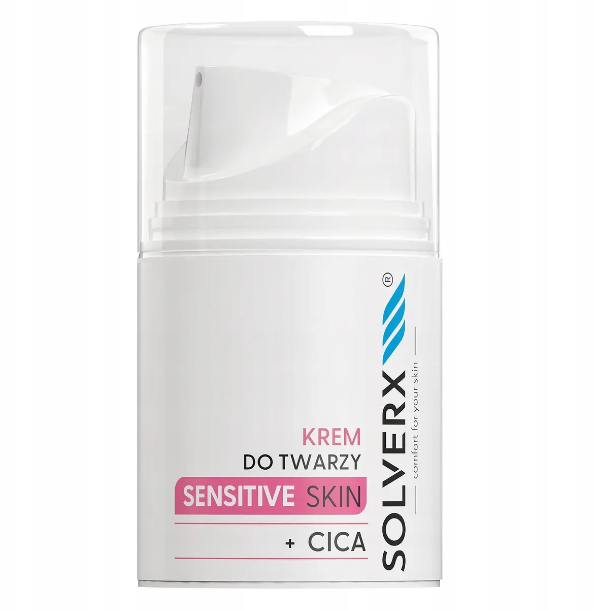 Solverx Sensitive Skin sejas krēms ar