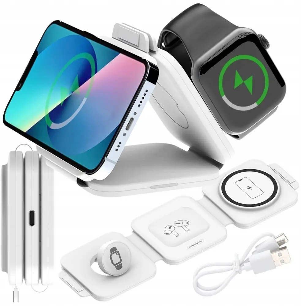 Somostel SMS-ZB18 3-in-1 MagSafe bezvadu induktīvais