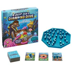Mattel Deep Sea Diamond Dive Family Board Game for Kids and Adults