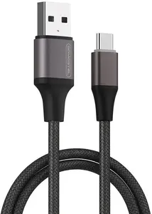 Кабель USB - USB-C Somostel SMS-BW25, 3.1A, 1.2м, черный