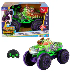MATTEL Mutant Chaos Wreckin’ Wolf RC Battery-Powered Remote-Control Monster Truck 2.4 GHz
