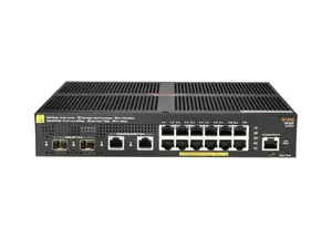 HPE Aruba 2930F 12G PoE+ 2G/2SFP+ Управляемый L3 Gigabit Ethernet (10/100/1000) Питание по Ethernet (PoE) 1U Черный
