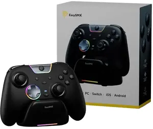 Pad EasySMX EasySMX X05Pro Pad bezprzewodowy PC/Switch/iOS/Android/Steam Deck czarny + stacja dokujaca