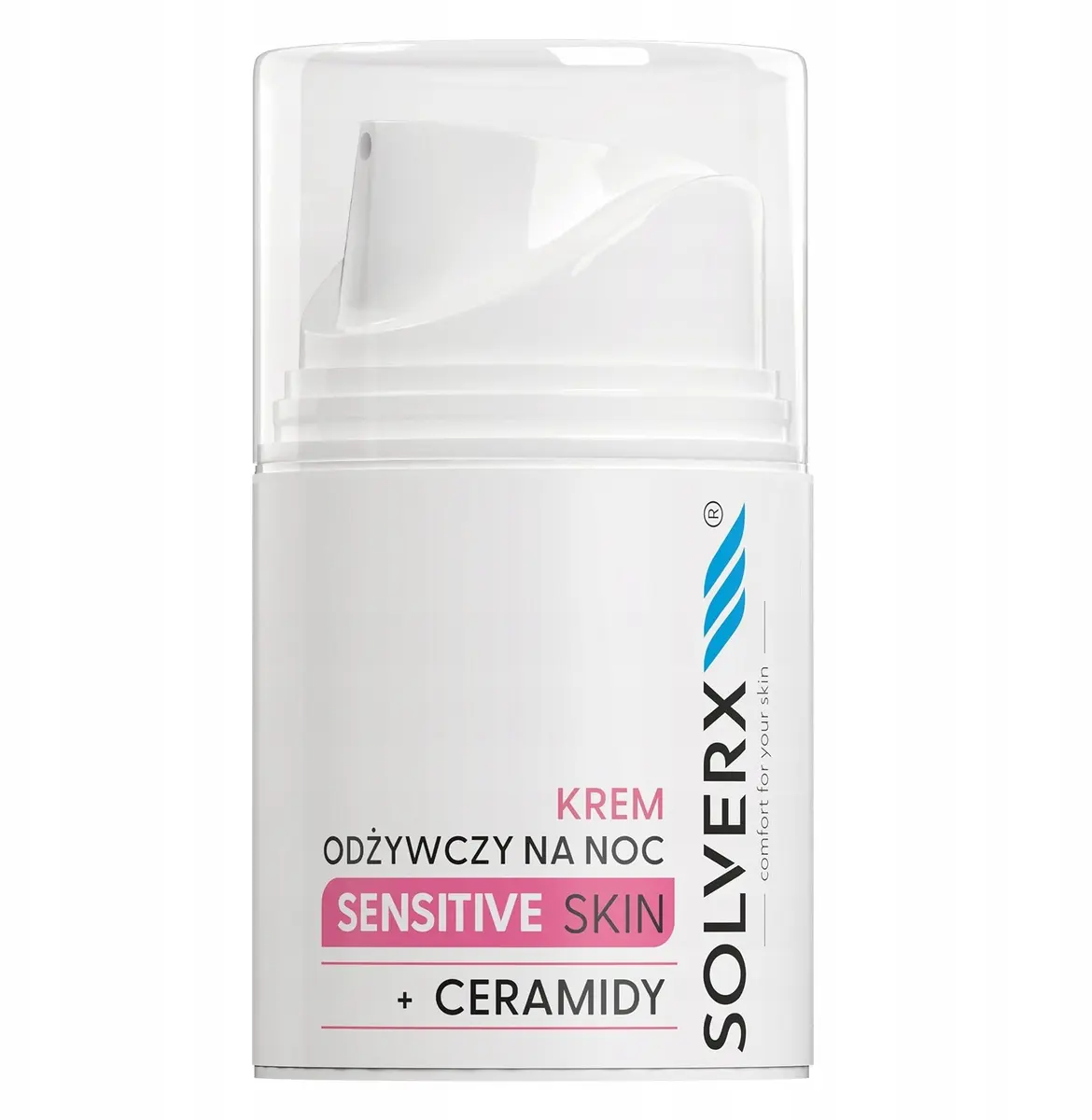 Solverx Sensitive Skin barojošs nakts krēms