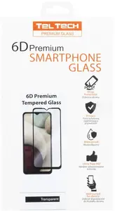 Защитное стекло Teltech 6D для Samsung Galaxy S22 / S23 с черной рамкой