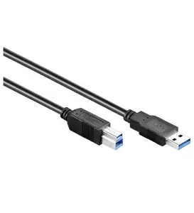 Alcasa 3m USB 3.0 USB kabelis USB 3.2 Gen 1 (3.1 Gen 1) USB A USB B 5 Gbit/s