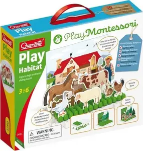 Quercetti Montessori Play magnētiskā puzle Vide