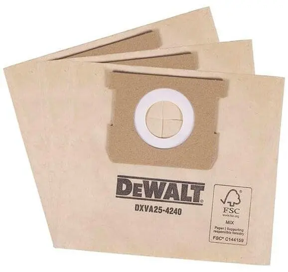 DeWalt DXVA25-4240 putekļu sūcēja maisiņi 15L