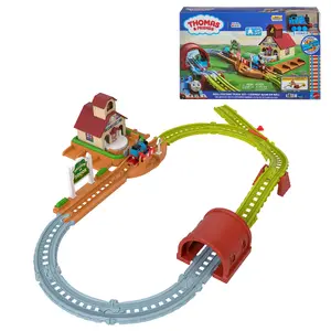 Fisher-Price Thomas & Friends Bell Station Train Set with Push-Along Thomas Engine and Track