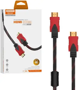 Somostel SMS-ZB20 HDMI 4K kabelis 1.5m melns-sarkans