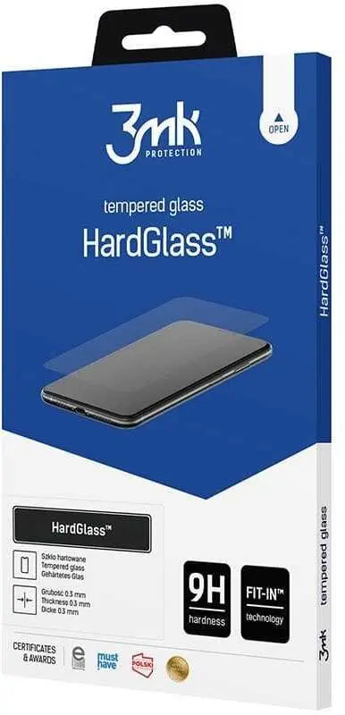 3MK HardGlass rūdīta stikla ekrāna aizsargs