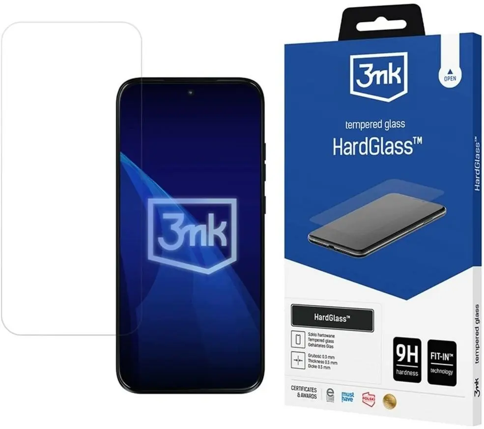 3MK HardGlass rūdītā stikla ekrāna aizsargs