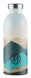 24Bottles 1857 Clima Bottle 500 ml nerūsējošā tērauda un silikona pudele, daudzkrāsaina