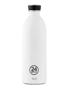 Бутылка для воды 24Bottles Urban из нержавеющей стали 1000 мл белая