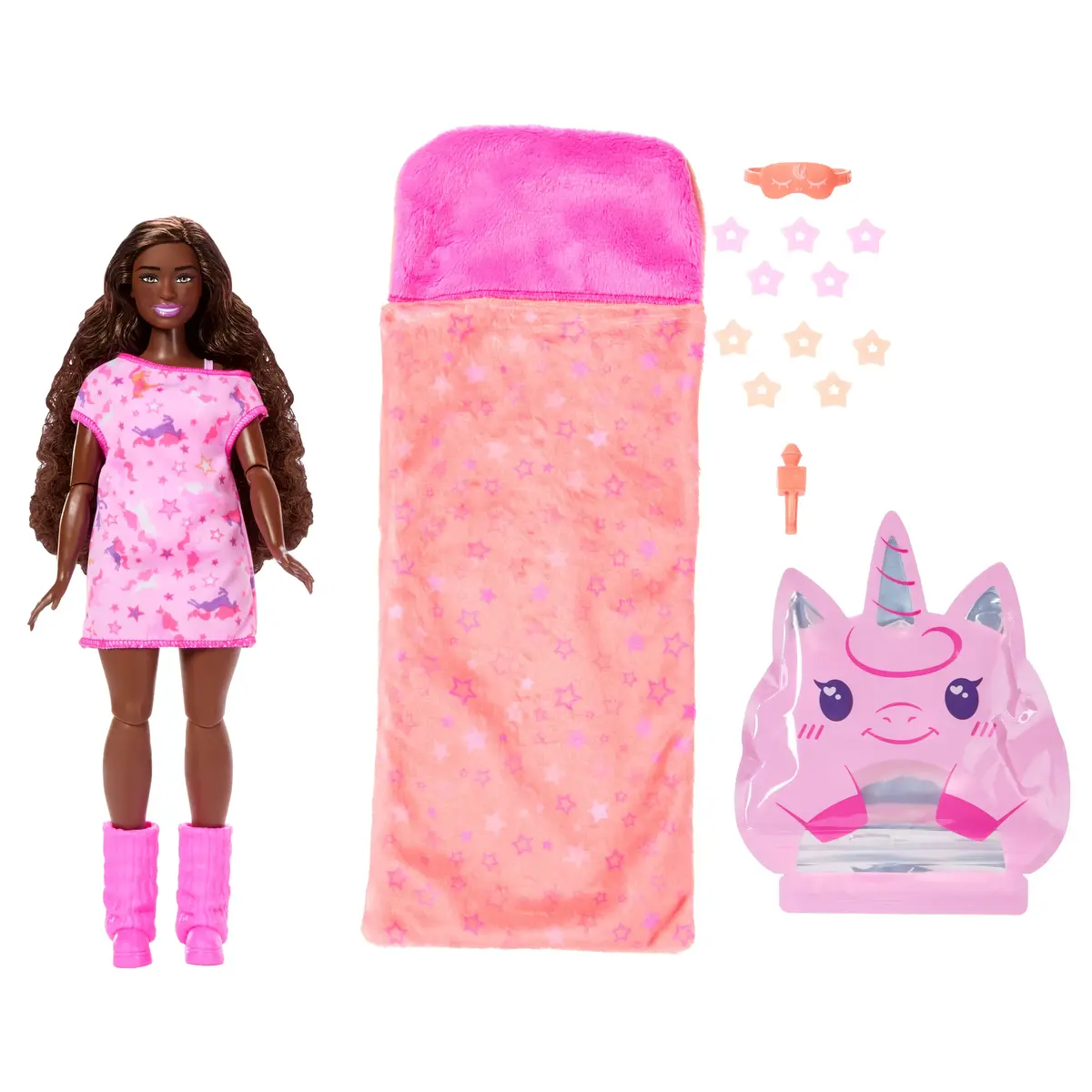 Mattel Barbie Party Unboxed Sleepover Reveal Series Doll Photo 6