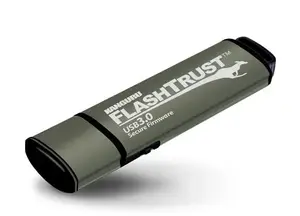 iStorage Kanguru FlashTrust drošs USB 3.2 Gen 1 zibatmiņa 128 GB ar fizisku rakstīšanas aizsardzības slēdzi