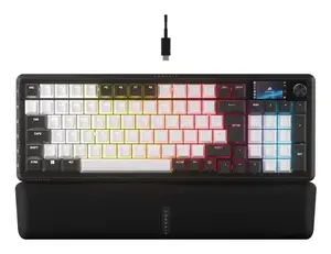 Механическая игровая клавиатура Corsair VANGUARD 96, USB, раскладка QWERTZ (немецкая), черно-белая