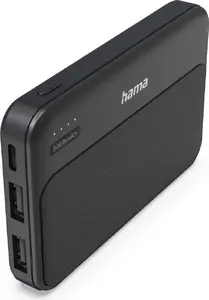 Hama Power Pack Pocket 5, 5000mAh, Ausgänge: 2x USB-A, Anthrazit (00201769)