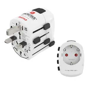 Hama World Travel Pro Universal to Type F Power Plug Adapter