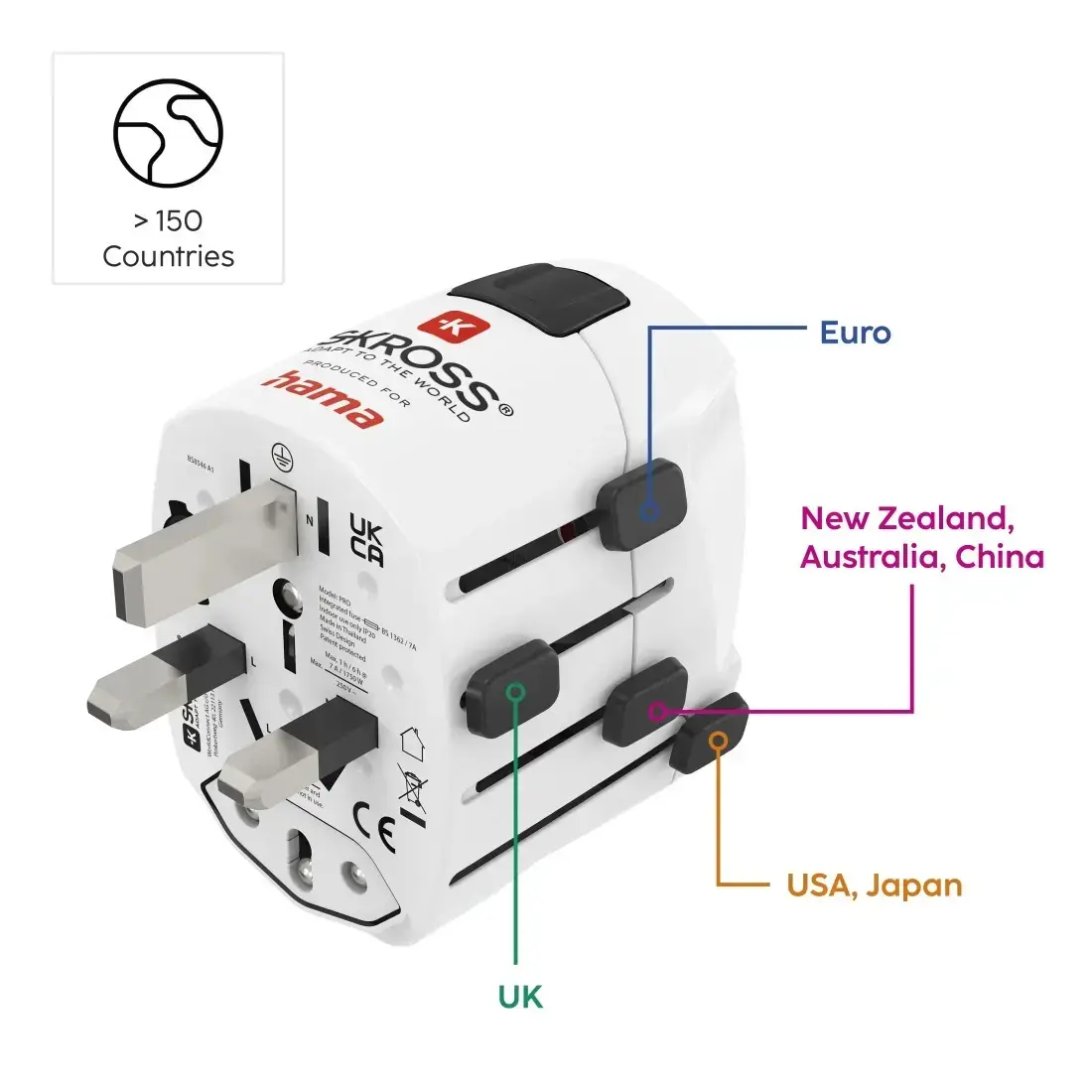 Hama World Travel Pro Universal to Type F Adapter Photo 6