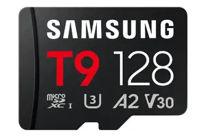Samsung T9 128 GB MicroSDHC UHS-I Memory Card with USB Reader, 200 MB/s Read Speed, 130 MB/s Write Speed