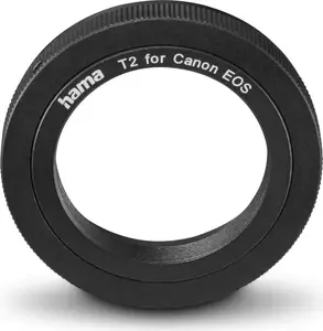 Hama Objektiv- Adapter mit T2 Anschluss für Canon EOS Kameras (00030710)