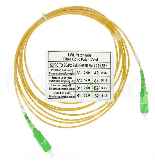 Оптоволоконный кабель BlueOptics SFP2222BU10MM 10м SC-SC Photo 3