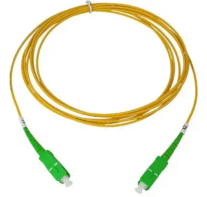 BlueOptics SFP2222BU3MM OS2 Singlemode Fibre Optic Patch Cable, 3m, SC to SC Connectors, Yellow