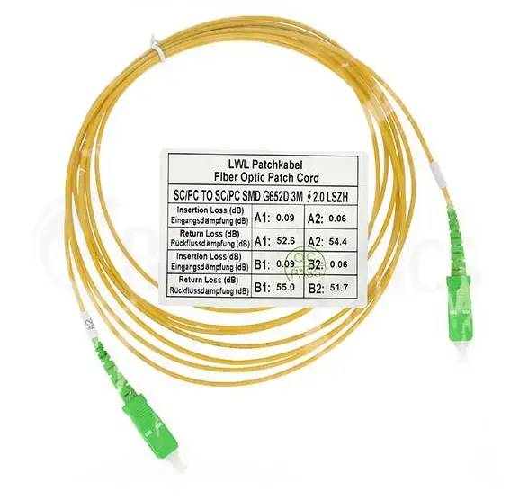 BlueOptics SFP2222BU0.5MM Singlemode OS2 SC-SC Cable Photo 3