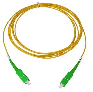 BlueOptics SFP2222BU2MM OS2 Singlemode Fibre Optic Patch Cable, SC to SC, 2 m, Yellow