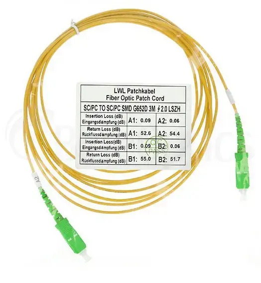 BlueOptics SFP2222BU2MM OS2 Fibre Optic Cable SC-SC 2m Photo 3