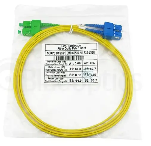 Оптоволоконный кабель BlueOptics SFP3232BU1MS SC-SC 1 м Photo 7
